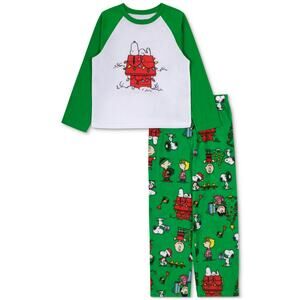 Toddler 2-Pc. Peanuts Pajamas Set - Green Size 2T NWT